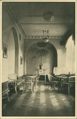 Ansichtskarte Oberschlema-Bad Schlema Kurhotel - Einatmungshalle 1932