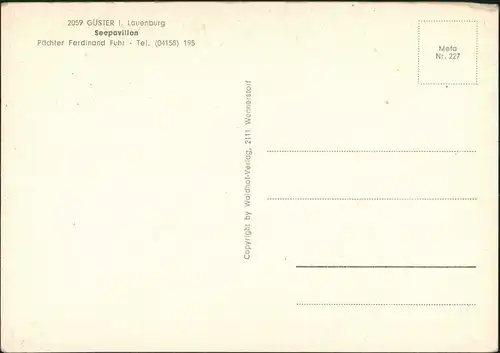 Ansichtskarte Güster (Lauenburg) Seepavillon, Strand 1969