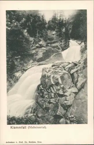 Malta (Kärnten) Klammfall  Malteinertal  Malta Waterfall Wasserfall 1900