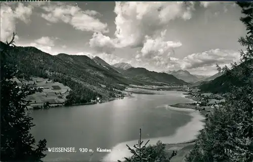 Ansichtskarte Weißensee Weißensee Panorama Blick auf umliegende Orte 1965