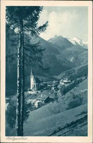 Heiligenblut am Großglockner Panorama-Ansicht Blick auf Kirche und Alpen 1927