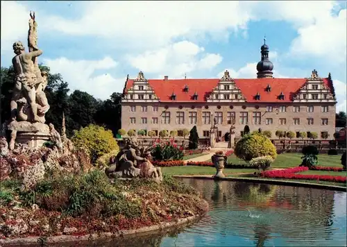 Weikersheim Schloss Ansicht vom Park, An der Romantischen Straße 1995