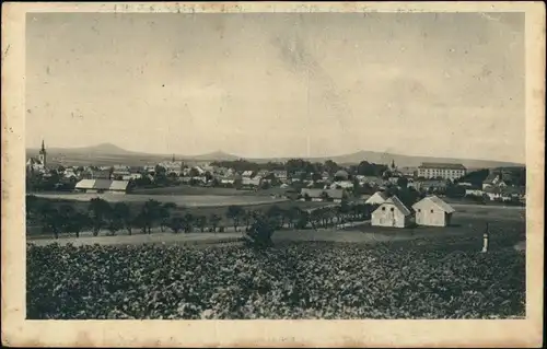 Postcard Reichstadt Zákupy Partie an der Stadt 1939