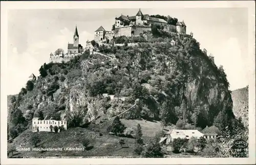 St. Georgen am Längsee Partie rd. um das Schloß Hochosterwitz (Kärnten) 1958