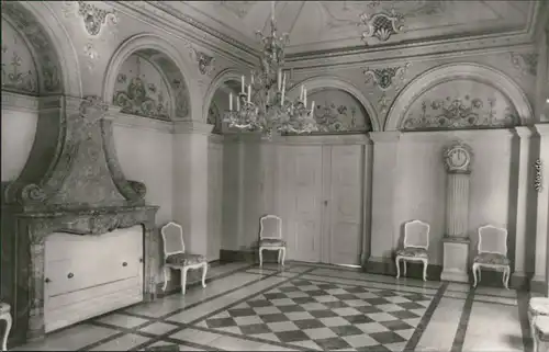 Ansichtskarte Weesenstein (Müglitz) Schloss Weesenstein - Speisesaal 1977