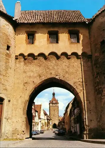 Ansichtskarte Prichsenstadt Blick durch die Tore 1990