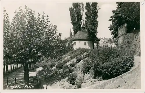 Foto Engers Rhein-Neuwied (Rhein) Weg und Kapelle 1923 Privatfoto