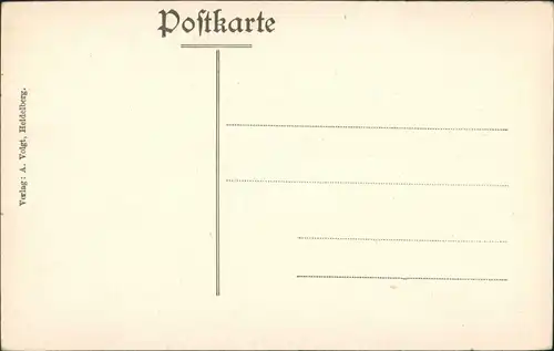 Heidelberg Heidelberger Schloss Eingang mit Ruprechtsbau, Turm mit Uhr 1910