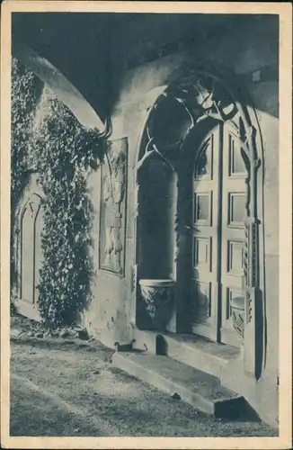 Ansichtskarte Glauchau Schloss Portal Hinterglauchau (Castle Postcard) 1920