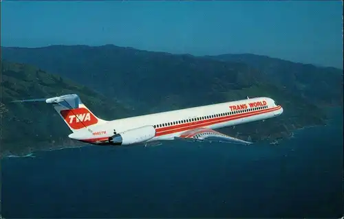 Flugzeug TWA-TRANS WORLD AIRLINES McDonnell Douglas Super 80 1990