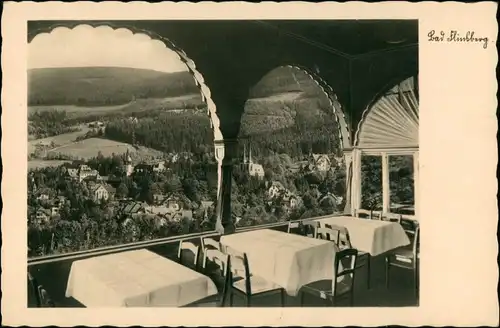Bad Flinsberg Świeradów-Zdrój Stadt von der Terrasse Waldfrieden 1933