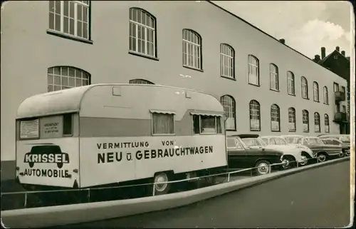 Ansichtskarte  Krissel Automobile Verkaufsstelle VW Mercedes Benz 1962