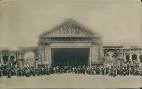 Ansichtskarte Oberammergau Passionsspiele - Jerusalem Bühnenbild 1910