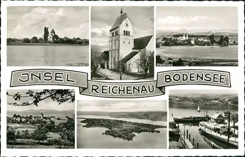 Reichenau (Bodensee) Insel Reichenau Mehrbild-AK  Oberzell, Niederzell 1958