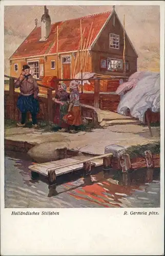 Ansichtskarte  Holländisches Stilleben R. Germala pix 1918