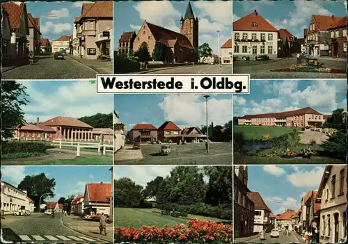 Ansichtskarte Westerstede Mehrbild: Straßen, Gebäude 1965