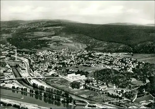 Ansichtskarte Altbach am Neckar Luftbild Fabriken 1962