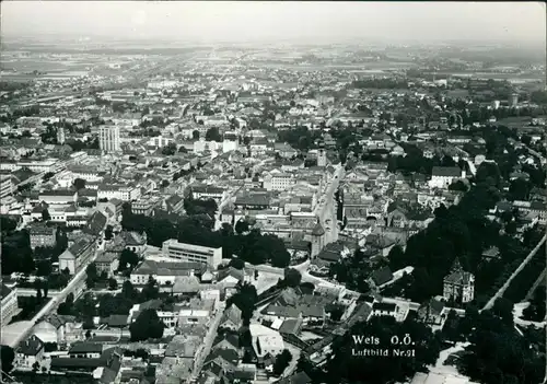 Ansichtskarte Wels (Oberösterreich) Luftbild 1960