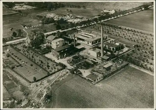 Ansichtskarte Strehlen-Dresden Luftbild Süring Lackfabrik Reick 1928