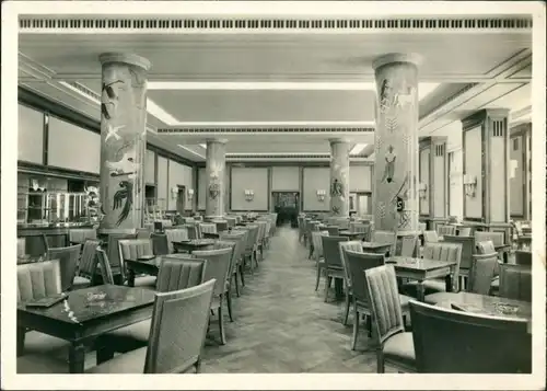 Ansichtskarte Leipzig HO-Ring Cafe - Saal 1956