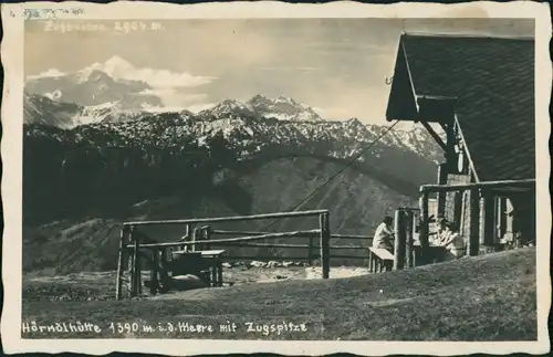 Ansichtskarte Grainau Zugspitze - Hörkdlhütte 1930