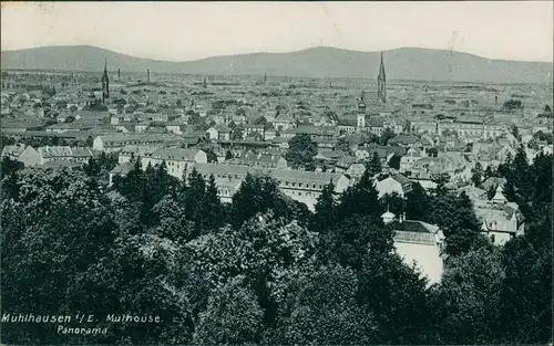 CPA Mülhausen Mulhouse Stadtpartie 1906