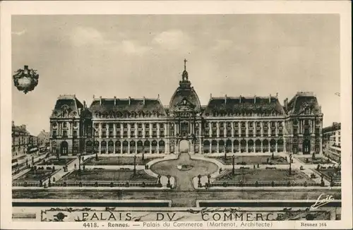 CPA Rennes Palais du Commerce 1923