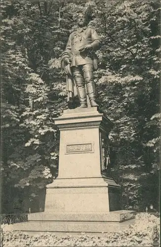 Heidelberg Heidelberger Schloss Scheffel-Denkmal a.d. Terrasse 1909/1908