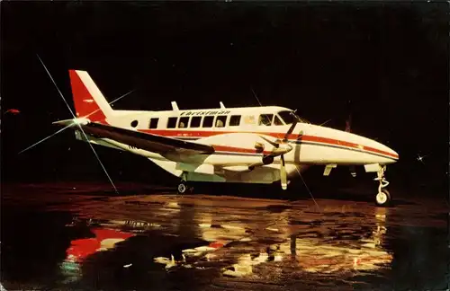 Ansichtskarte  Propellerflugzeug Christman Air System BEECH C-99 AIRLINER 1990