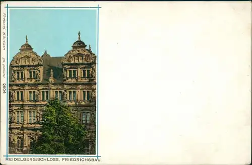 Heidelberg Heidelberger Schloss Friedrichsbau Bauwerk Castle Building 1900