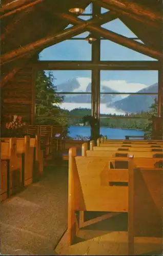 Postcard Juneau World-famous Chapel by the Lake, Juneau, Alaska, 1975