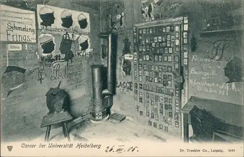 Ansichtskarte Heidelberg Carcer der Universität 1905