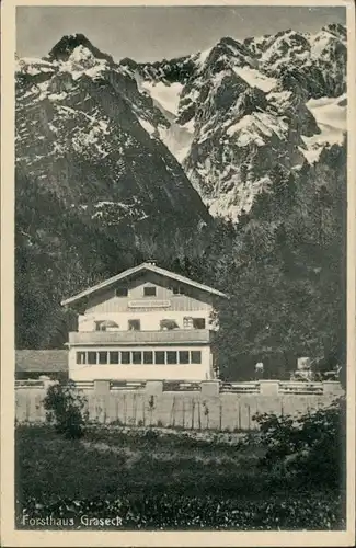 Partenkirchen-Garmisch-Partenkirchen Forsthaus Graseck Berg-Gasthof 1952
