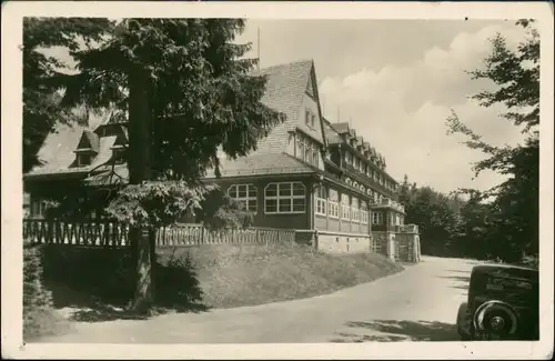 Postcard Mittel Betschwa Prostřední Bečva Hotel Tanecnica 1952