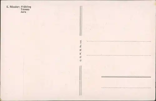 Menschen/Soziales Leben - Liebespaar E. Rössler "Frühling" 1920