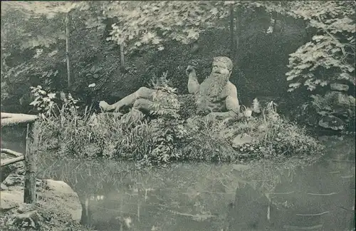 Ansichtskarte Heidelberg Partie am Neptunsweiher Stadtteilansicht 1910