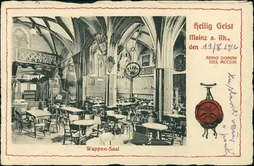 Ansichtskarte Mainz Heilig Geist - Saal 1912