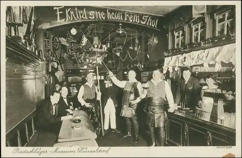 Ansichtskarte Düsseldorf Radschlägermuseum 1929