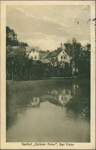 Ansichtskarte Bad Elster Gasthof goldener Anker 1935