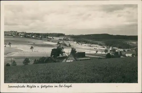 Müglitz-Altenberg (Erzgebirge)  Müglitz u. Gottgetreu Ost-Erzgebirge 1955