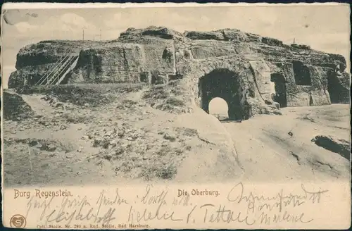 Blankenburg (Harz) Burg Burgruine Regenstein Partie a.d. Oberburg 1930