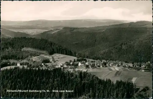 Ansichtskarte Gehlberg Panorama-Ansicht Blick vom Brand, DDR Postkarte 1961