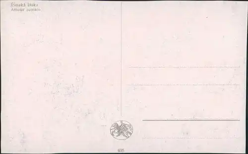 Signierte Künstlerkarte Amour romain, Römische Liebe (J. Kränzle) 1920