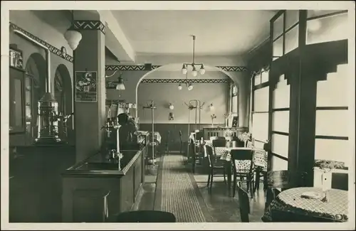 Ansichtskarte Auerbach-Bensheim Cafe Restaurant Beger - Saal 1933