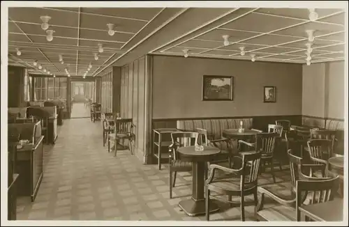 Hamburg-Amerika-Linie (Schiffahrt) MS Nonte Olivia Lesezimmer 1925