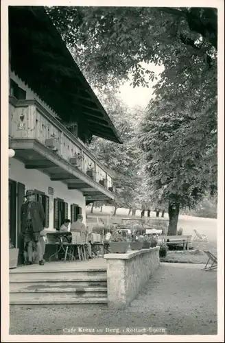 Ansichtskarte Egern-Rottach-Egern Cafe Kreut am Berg 1932