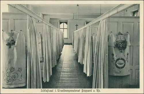 Ansichtskarte Boppard Ursulinenkloster - Schlafsaal 1922