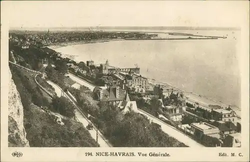 Sainte-Adresse NICE-HAVRAIS Vue Générale/Panorama Ansicht mit Cote D`Azur 1935