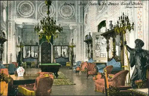 Postcard Sintra Cintra Real Castello de Pena Innen 1911