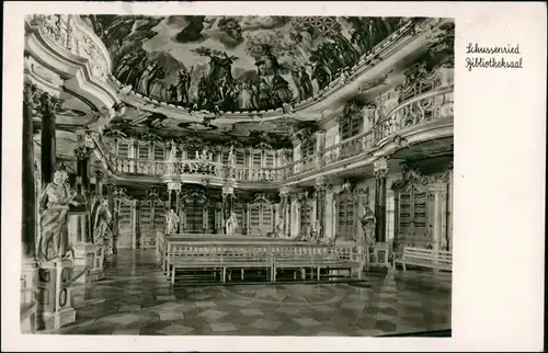 Ansichtskarte Bad Schussenried Bibliothekssaal 1959